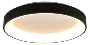 Mantra Iluminación LED stropna svjetiljka Niseko II CCT daljinski upravljač, Ø 78cm, crna, prigušiva, Crno, Dnevni boravak/blagovaonica, Aluminij