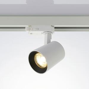 Arcchio Archio stazni reflektor Iavo, bijeli, 13 cm, 3-fazni, GU10, prigušiva, Bijela, Dnevni boravak/blagovaonica, Metal