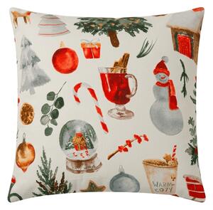 Jastučnica od mikrovlakana FESTIVE MAGIC 45x45 cm, bijela