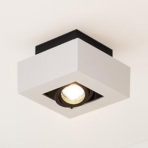 Arcchio reflektor Vince, 14 x cm, bijelo/crno, GU10, prigušiva, Bijela, Područje hodnika, Aluminij