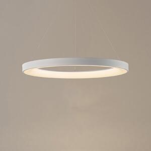 Mantra Iluminación Niseko II LED viseća svjetiljka, daljinski upravljač, Ø 50 cm, bijela, prigušiva, Bijela, Dnevni boravak/blagovaonica, Aluminij
