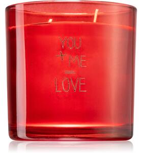 My Flame Unconditional You + Me = Love mirisna svijeća 10x10 cm