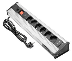 PRIJENOSNA UTIČNICA S PREKIDAČEN 6XŠUKO 6XUSB