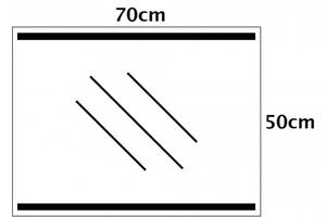 LED ogledalo, 4000K sa prekidačem na dodir - 70 x 50