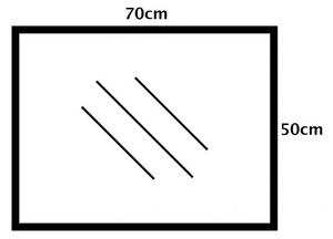 LED ogledalo, 4000K sa prekidačem na dodir - 70 x 50