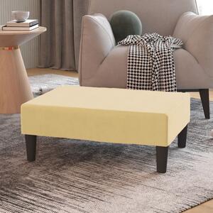 VidaXL Oslonac za noge krem 78 x 56 x 32 cm baršunasti