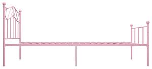 Okvir za krevet ružičasti metalni 90 x 200 cm
