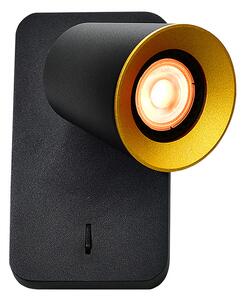 Zidna svjetiljka ELLI GU10 IP20 - Crno-zlatna