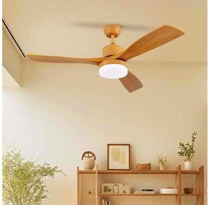 ZEVENTI - LED Stropni ventilator MARE LED/24W/230V Wi-Fi Tuya hrast + DU