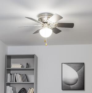 ZEVENTI - Stropni ventilator GALDANA 1xE27/60W/230V siva/bijela