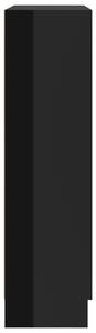 Vitrina visoki sjaj crna 82,5 x 30,5 x 115 cm od iverice