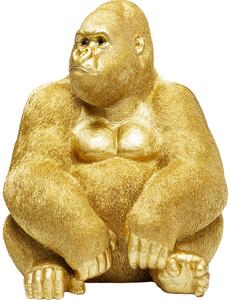Ukrasna Figura Monkey Gorilla XL Gold