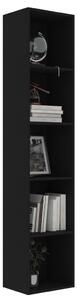 Ormarić za knjige crni 40 x 30 x 189 cm od iverice