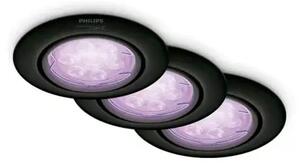 PHILIPS SMART LED reflektor GU10 KITS crni + GU10 RGB 8721103159946