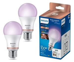 PHILIPS SMART LED žarulja 100W A60 E27 RGB bijela (1521 lm) (set 2 kom) 8721103160003