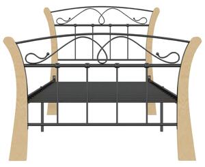 Okvir za krevet crni metalni 90 x 200 cm
