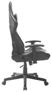 Igraća stolica od umjetne kože bijelo-crna