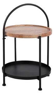 Okrugao pomoćni stol od masivnog manga ø 39 cm Tray – Leitmotiv