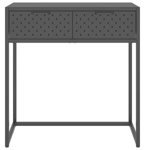 Konzolni stol crni 72 x 35 x 75 cm čelični