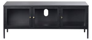 Crni metalni TV stol 132x52 cm Carmel - Unique Furniture