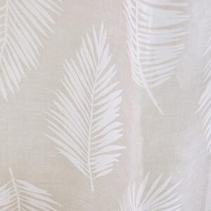 Bež prozirna zavjesa 140x122 cm Palm Leaf – Catherine Lansfield