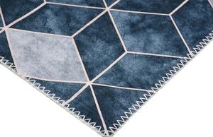 Tamno plavo-krem perivi tepih 230x160 cm - Vitaus