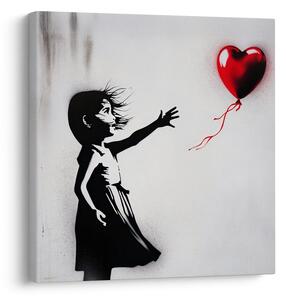 Slika srce na vjetru street art
