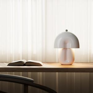Maytoni LED stolna lampa Hope, bijela, keramička, visina 35 cm, 3000K, prigušiva, Bijela, Dnevni boravak/blagovaonica, Keramika
