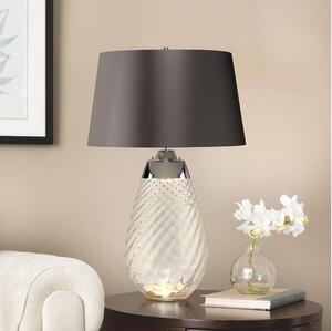 Elstead LENA-TL-L-SMOKE - LED Stolna lampa LENA 1xE27/40W/230V 74 cm siva