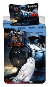 Pamučna dječja posteljina za krevet za jednu osobu 140x200 cm Harry Potter "Hogwarts Express" – Jerry Fabrics
