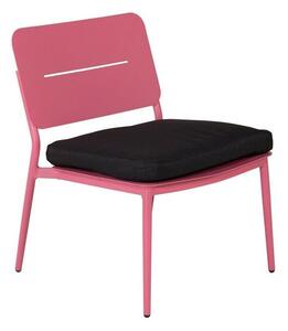 Vrtna stolica Dallas 82573x55x59cm, Ružičasta, Crna, Metal