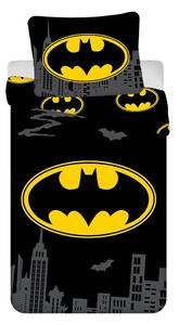 Pamučna dječja posteljina za krevet za jednu osobu 140x200 cm Batman "The Emblem" – Jerry Fabrics