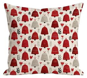 Pamučna jastučnica CHRISTMAS BELLS 45x45 cm, šarena