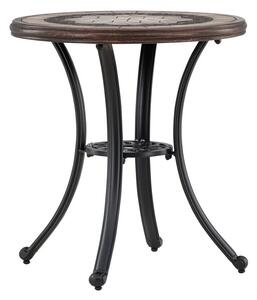 Vrtni stolić za kavu Dallas 438566cm, Smeđa, Metal, Vlaknasti cement