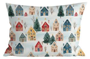 Pamučna jastučnica WINTER VILLAGE 50x70 cm, šarena