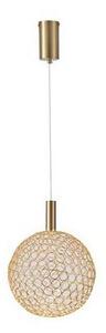 LED Luster na sajli LED/6,3W/230V 3000K zlatna pr. 25 cm