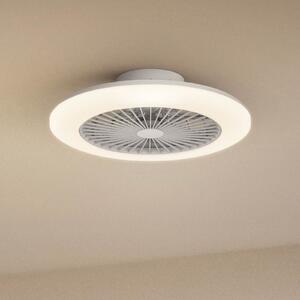 Philips Amigo LED stropni ventilator, visokosjajna bijela, 58 cm, CCT, prigušiva, Bijela, Dnevni boravak/blagovaonica, Plastika