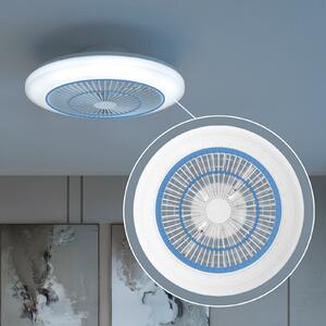 Philips Amigo LED stropni ventilator, bijeli, 48 cm, CCT, RGB, prigušiva, Bijela, Dnevni boravak/blagovaonica, Plastika