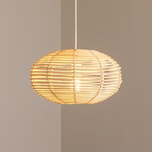 Nowodvorski Lighting Viseća svjetiljka OD RATANA, Ø 40 cm, prirodno smeđa, ratan, E27, prigušiva, Drvo, Dnevni boravak/blagovaonica, Drvo