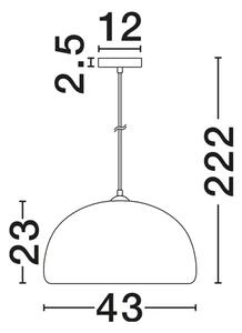 DAVO Visilica Grlo E27 1x12 W IP20 FI: 43 Bijela NL9003675