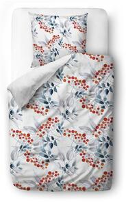 Bijela posteljina za krevet za jednu osobu od pamučnog satena 140x200 cm Rowan Pattern - Butter Kings