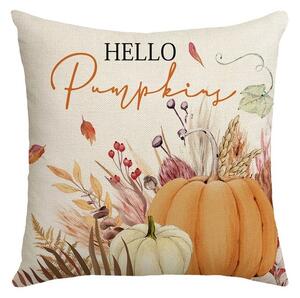 Jastučnica HELLO PUMPKINS 45x45 cm, bež