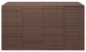 VidaXL Kutija za vrtne jastuke od PE ratana 194 x 100 x 103 cm smeđa