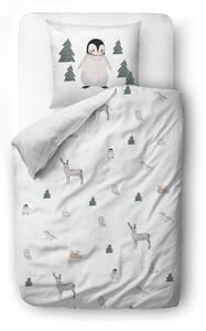 Dječja posteljina za krevet za jednu osobu od pamučnog satena 140x200 cm Polar Animals - Butter Kings