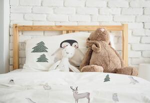 Dječja posteljina za krevet za jednu osobu od pamučnog satena 140x200 cm Polar Animals - Butter Kings