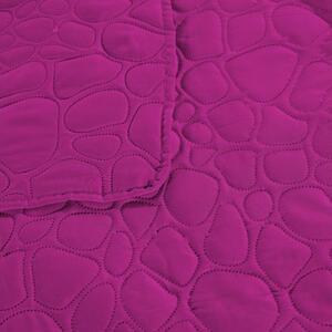 Ljubičasti prekrivač za krevet s uzorkom STONE Dimenzije: 220 x 240 cm