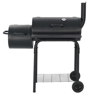 VidaXL Klasični roštilj na ugljen s peći za dimljenje