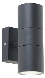 Vanjska zidna svjetiljka antracit IP44 - Duo