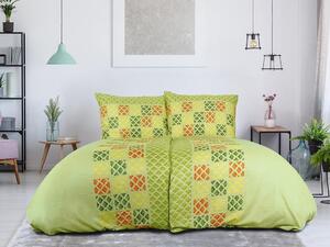 Posteljina od mikrosatina VELLARI, zelena Dimenzije posteljine: 70 x 90 cm | 140 x 200 cm