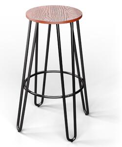 Blumfeldt Bistro stolica Hamilton 1 kom. Čelični drveni okvir Ø33cm